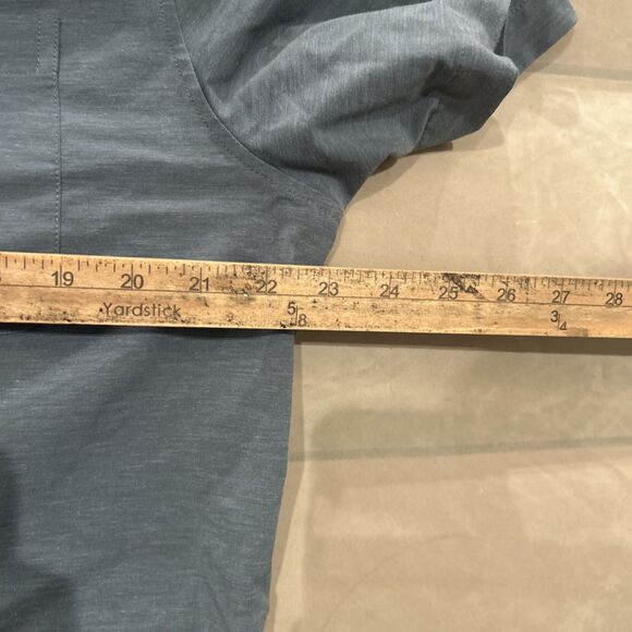 Vuori Mens XL Bridge Button Up Short Sleeve Shirt Blue - Picture 4 of 7